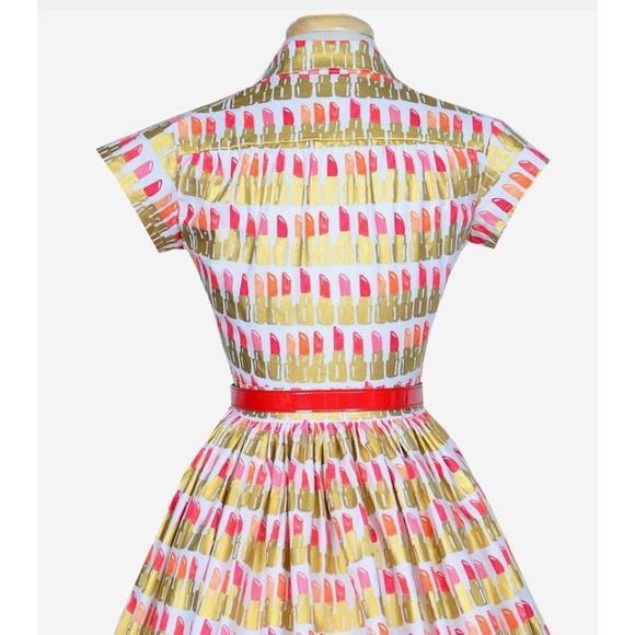 New Bernie Dexter Kelly Lipsticks dress 1950s - Picture 4 of 7